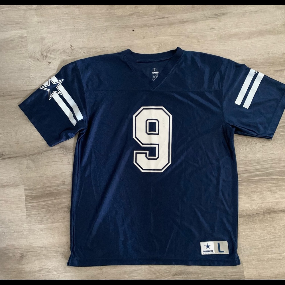 Dallas Cowboys Tony Romo Blue Jersey Mens Large